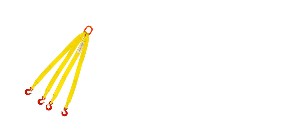 Четырехветвевой строп 4СТ-6,3, ширина 90 мм, (желтый /Грузоподъемность 6,3т)