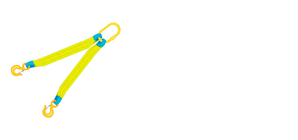Двухветвевой строп 2СТ-4,2, ширина 90 мм, (желтый /Грузоподъемность 4,2т)