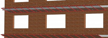 Защитно-улавливающие решетки (ЗУР) навесы и козырьки