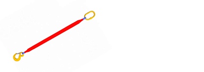 Одноветвевой строп 1СТ-5,0, ширина 150 мм, (красный /Грузоподъемность 5т)